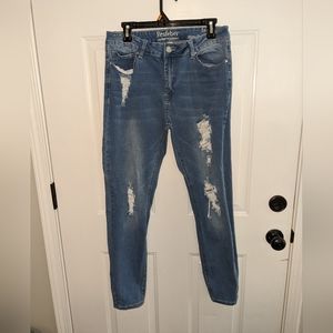 Resfeber Los Angeles Collection Skinny boyfriend Jeans distressed size 16 Ladies